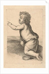 Half Nude child with a saucer by Frederik de Wit