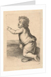 Half Nude child with a saucer by Frederik de Wit
