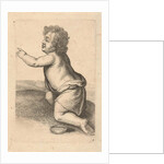 Half Nude child with a saucer by Frederik de Wit
