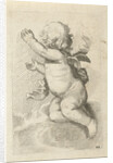 Waving angel from behind by Frederik de Wit
