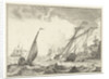 Ships at sea by Ludolf Bakhuysen