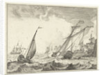 Ships at sea by Ludolf Bakhuysen
