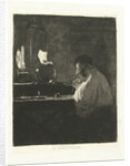Diamond Processor at work in his workshop by Carel Lodewijk Dake
