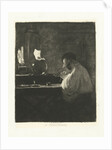 Diamond Processor at work in his workshop by Carel Lodewijk Dake