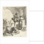Flute Playing Shepherd and spinster by Nicolaes Pietersz. Berchem