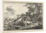 Resting Three cows by Nicolaes Pietersz. Berchem