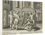 Michal helps David escape by Johann Sadeler I