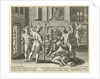 Michal helps David escape by Johann Sadeler I