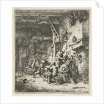 Farmer Family in interior by Adriaen van Ostade