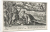 Mercury begs Achilles for the body of Hector by Crispijn van de Passe I