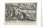 Mercury begs Achilles for the body of Hector by Crispijn van de Passe I