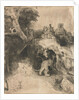 Reading in an Italian landscape by Rembrandt Harmensz. van Rijn