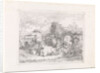 Shepherd with his flock by Barend Hendrik Thier