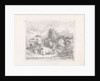 Shepherd with his flock by Barend Hendrik Thier