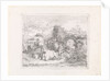 Shepherd with his flock by Barend Hendrik Thier