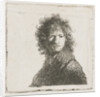 Self Portrait with a frown by Rembrandt Harmensz. van Rijn
