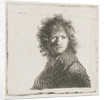 Self Portrait with a frown by Rembrandt Harmensz. van Rijn
