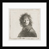 Self Portrait with a frown by Rembrandt Harmensz. van Rijn