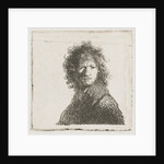Self Portrait with a frown by Rembrandt Harmensz. van Rijn