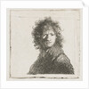 Self Portrait with a frown by Rembrandt Harmensz. van Rijn
