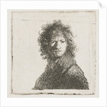 Self Portrait with a frown by Rembrandt Harmensz. van Rijn