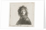 Self Portrait with a frown by Rembrandt Harmensz. van Rijn