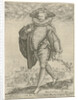 Officer marching to the left by Hendrick Goltzius