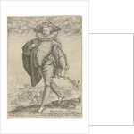 Officer marching to the left by Hendrick Goltzius