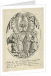 Archangel Michael and saints under a monstrance by Helena van Mechelen