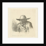 Man with hat with wide brim by Anthonie Willem Hendrik Nolthenius de Man