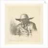 Man with hat with wide brim by Anthonie Willem Hendrik Nolthenius de Man