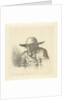 Man with hat with wide brim by Anthonie Willem Hendrik Nolthenius de Man
