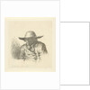 Man with hat with wide brim by Anthonie Willem Hendrik Nolthenius de Man