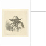 Man with hat with wide brim by Anthonie Willem Hendrik Nolthenius de Man
