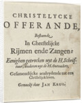 Title page for: JH Curl by Christelycke offerande