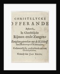 Title page for: JH Curl by Christelycke offerande
