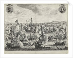 Battle of the port of Focchies in 1649 by Pieter Nolpe