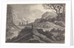Burros on a road by Pieter Nolpe