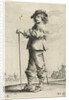 Standing man with stick by Pieter Nolpe