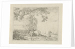 Lying calf for a ruin by Anonymous