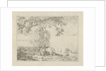 Lying calf for a ruin by Anonymous