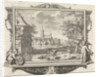 Village with two storks near a pool by Frederik Ottens