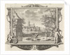 Village with two storks near a pool by Frederik Ottens