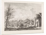View Rapenburg Leiden after the gunpowder disaster of January 12 by Leendert Overbeek