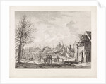 View Rapenburg Leiden after the gunpowder disaster of January 12 by Leendert Overbeek