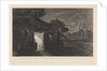 Night Piece with two figures in a hut by Pieter Franciscus Martenasie