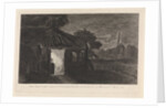 Night Piece with two figures in a hut by Pieter Franciscus Martenasie