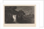 Night Piece with two figures in a hut by Pieter Franciscus Martenasie
