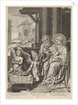 The Holy Family and two angels by Pisani