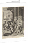 The Holy Family and two angels by Pisani